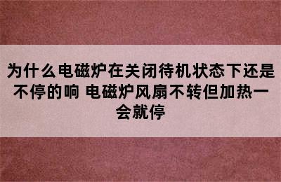 为什么电磁炉在关闭待机状态下还是不停的响 电磁炉风扇不转但加热一会就停